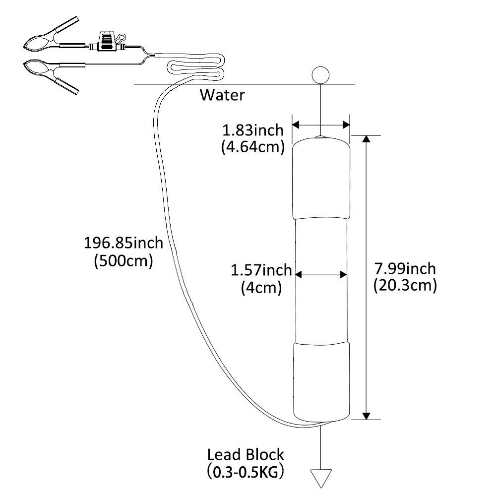 مصباح صيد تحت الماء جديد بقوة  - مراجعة Fishing Boat Navigation Light وسعره