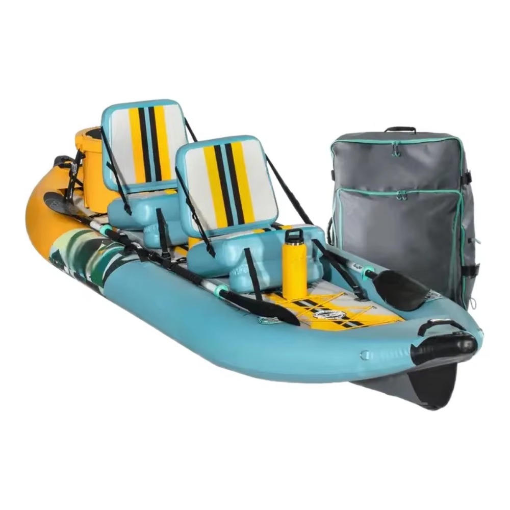 قارب كاياك قابل للنفخ بتقنية د - مراجعة Fishing Boat Inflatable وسعره