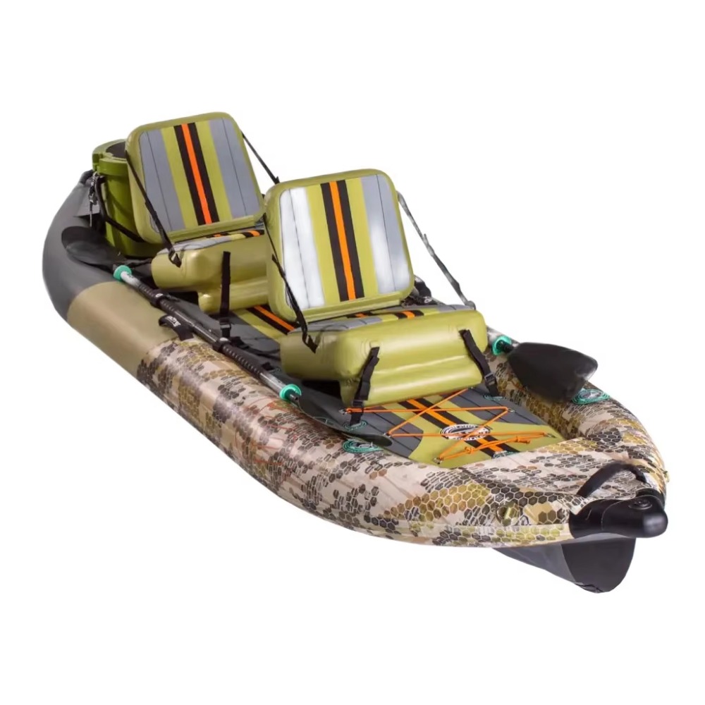 قارب كاياك قابل للنفخ بتقنية د - مراجعة Fishing Boat Inflatable وسعره